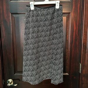 Black and White Floral Women's Skirt